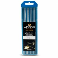 UNIMIG 2.4mm WC20 2.0 Percent Ceriated Tungsten Electrodes - 10 Pack PTR0003-24