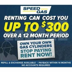 SPEEDGAS Welding Gas Exchange Argon 5/2 G Size ARGR52 -UNIMIG shop unnamed file 251