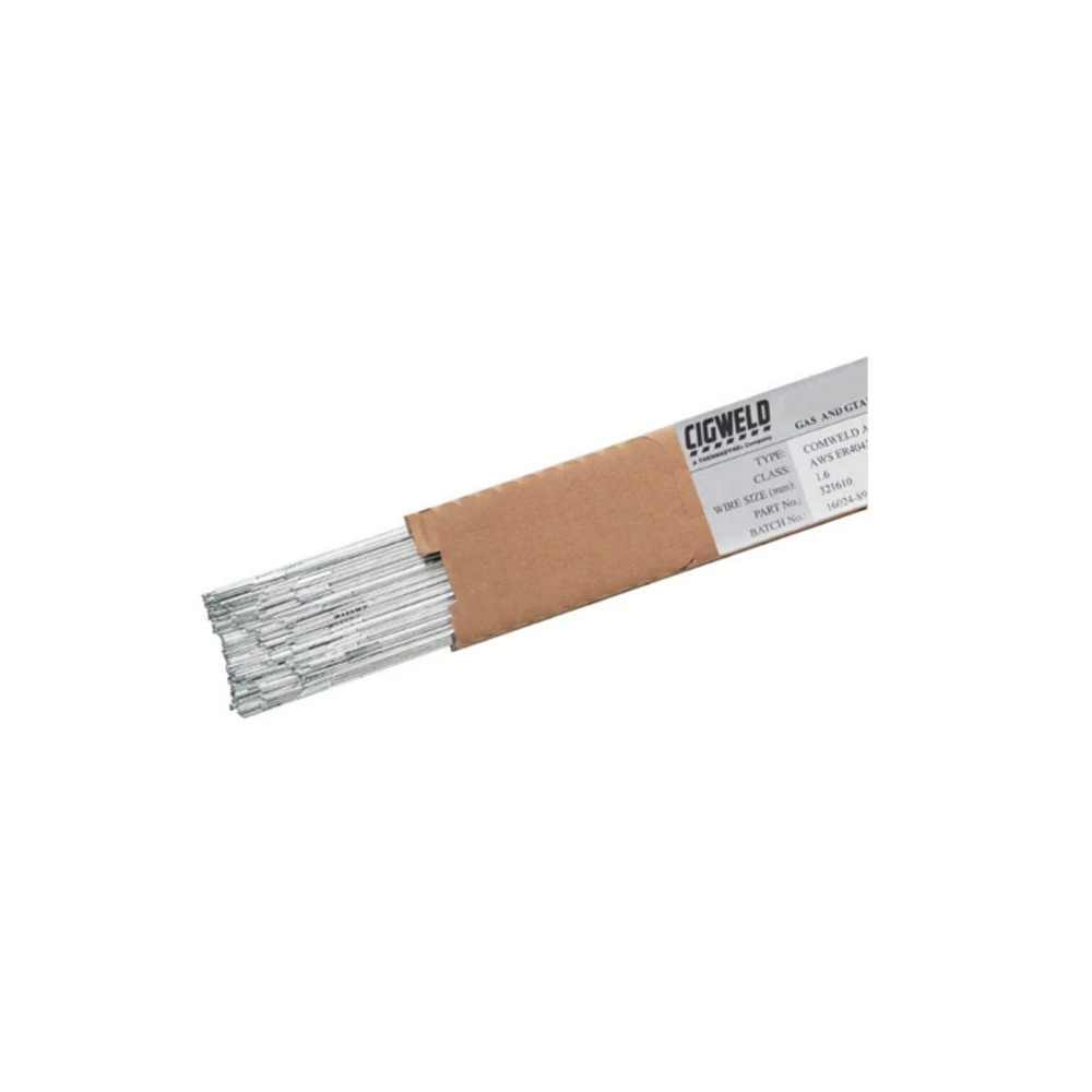 CIGWELD 2.4mm Comweld AL4043 Aluminium TIG Rod 321611 1 CIGWELD 2.4mm Comweld AL4043 Aluminium TIG Rod 321611