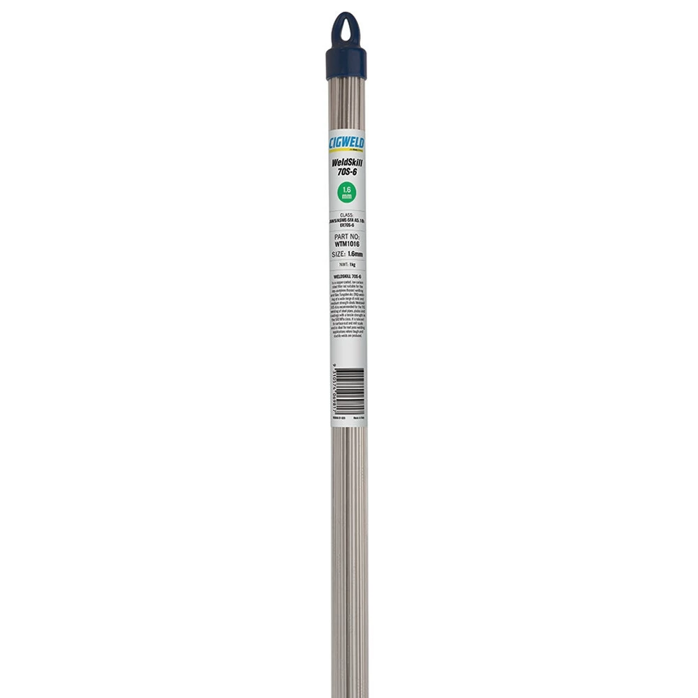 CIGWELD 1.6mm 1kg Mild Steel TIG Filler Rod WTM1016 1 CIGWELD 1.6mm 1kg Mild Steel TIG Filler Rod WTM1016
