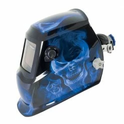 MICHIGAN Pro True View Variable Shade Auto Darkening Blue Skull Welding Helmet - Blue MICADH850 -UNIMIG shop unnamed file 549