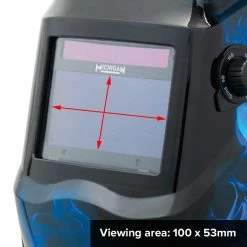 MICHIGAN Pro True View Variable Shade Auto Darkening Blue Skull Welding Helmet - Blue MICADH850 -UNIMIG shop unnamed file 550