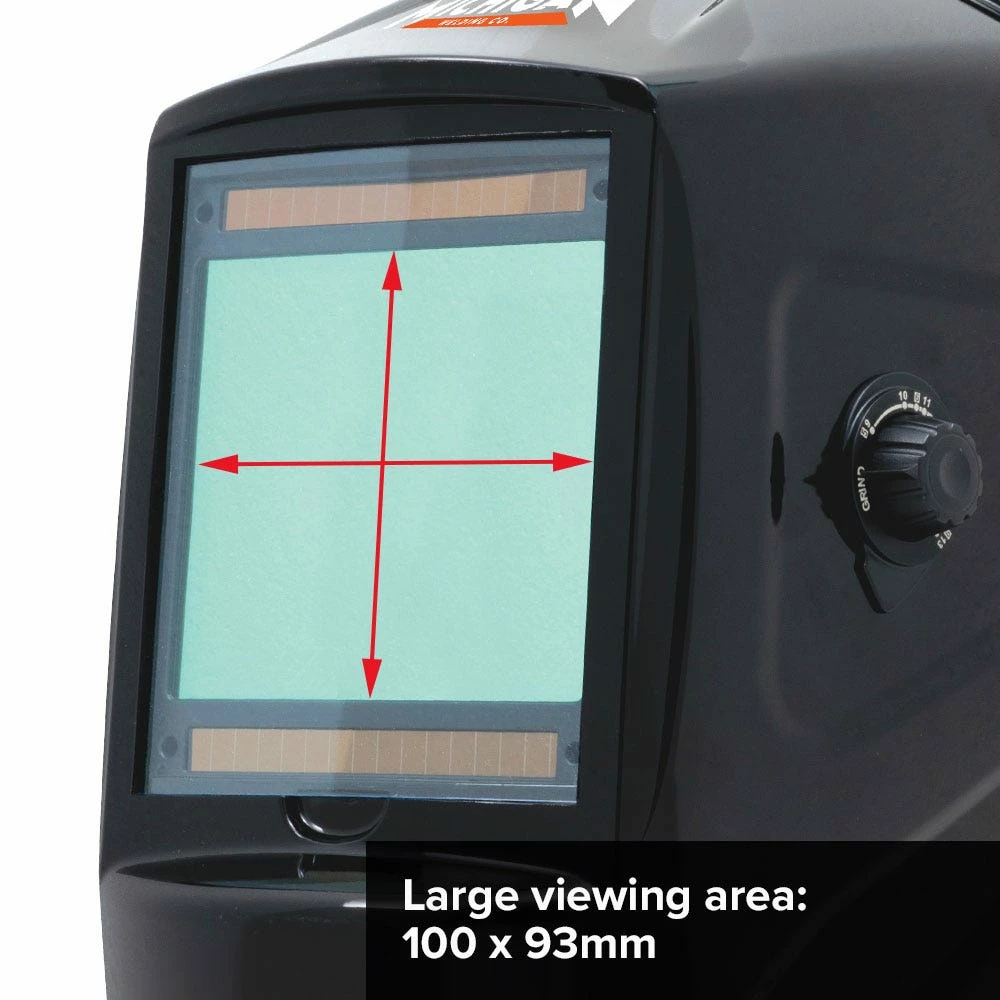 MICHIGAN Pro XL View Variable Shade Auto Darkening Welding Helmet - Black MIC1000VS3 6 MICHIGAN Pro XL View Variable Shade Auto Darkening Welding Helmet - Black MIC1000VS3 - Image 6