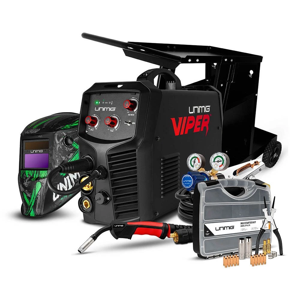 UNIMIG Viper 182 MK II MIG/STICK Welder Bundle PK11052 1 UNIMIG Viper 182 MK II MIG/STICK Welder Bundle PK11052