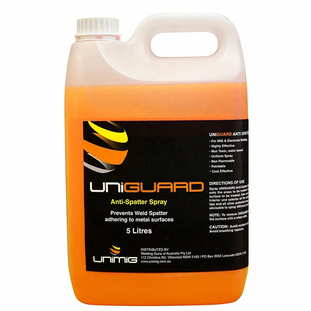 UNIMIG 5L Uniguard Anti-Spatter Water-Based Spray 7676 1 UNIMIG 5L Uniguard Anti-Spatter Water-Based Spray 7676